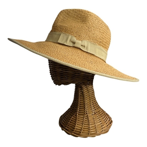 Olive and Pique toffee straw rancher hat Stylish Tan Straw Hat, Summer, Beach main image 7